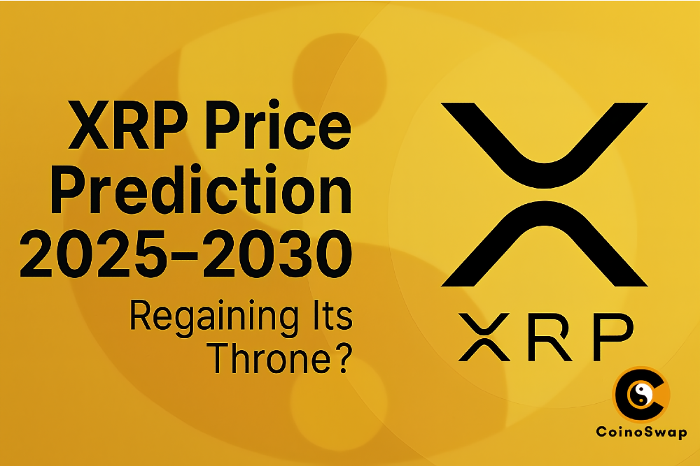 XRP price prediction 2025 to 2030 graphic.