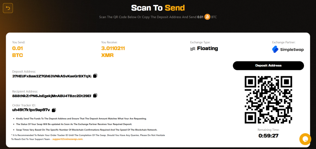 Monero Swap Guide 2025 — Instantly Exchange XMR Without KYC Using CoinoSwap