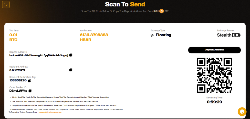 Hedera (HBAR) Swap Guide — Instantly Exchange Without KYC in 2025