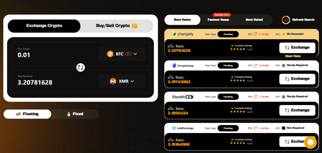 CoinoSwap Exchange Partners – Trusted Platforms for Instant, No-KYC Crypto Swaps